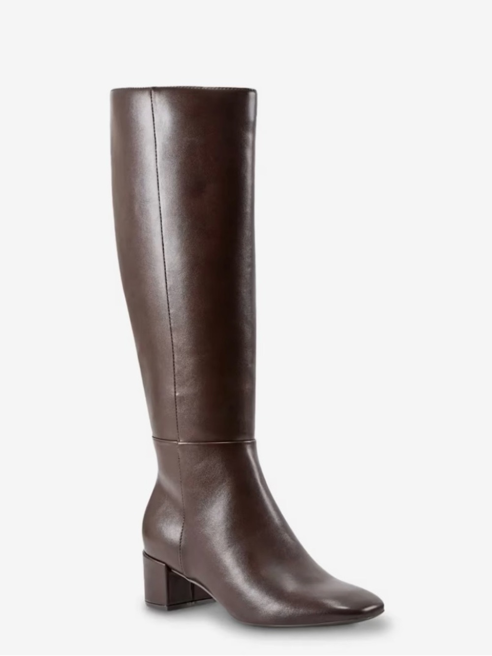 Bandolino Women's Dark Brown Leather Knee-High Boots